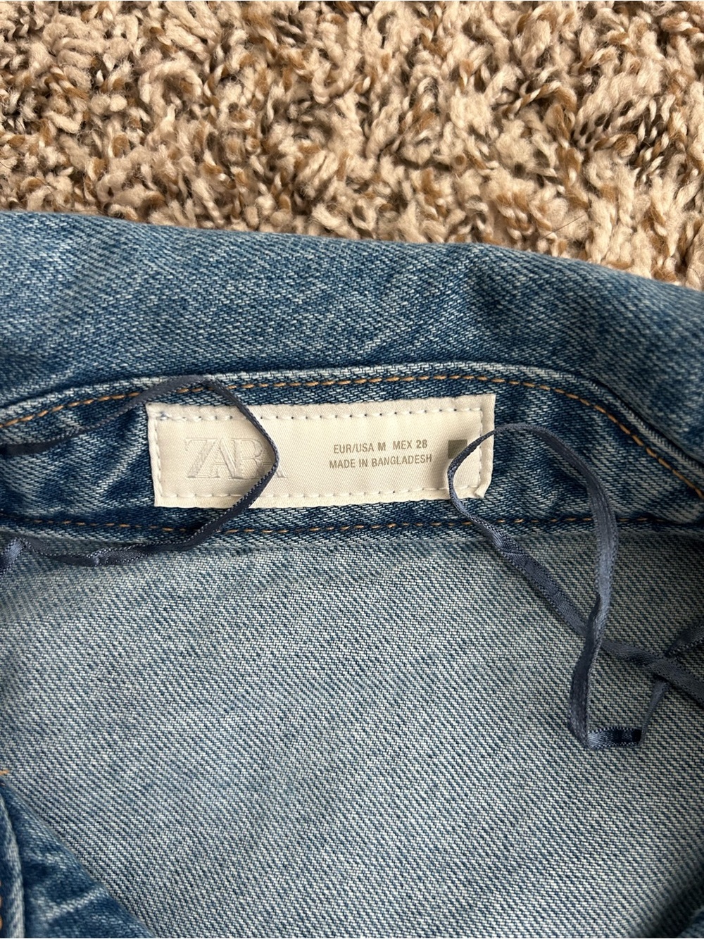 Zara Blue Denim Button-Up and Mini Skort Set - Picture 9 of 9